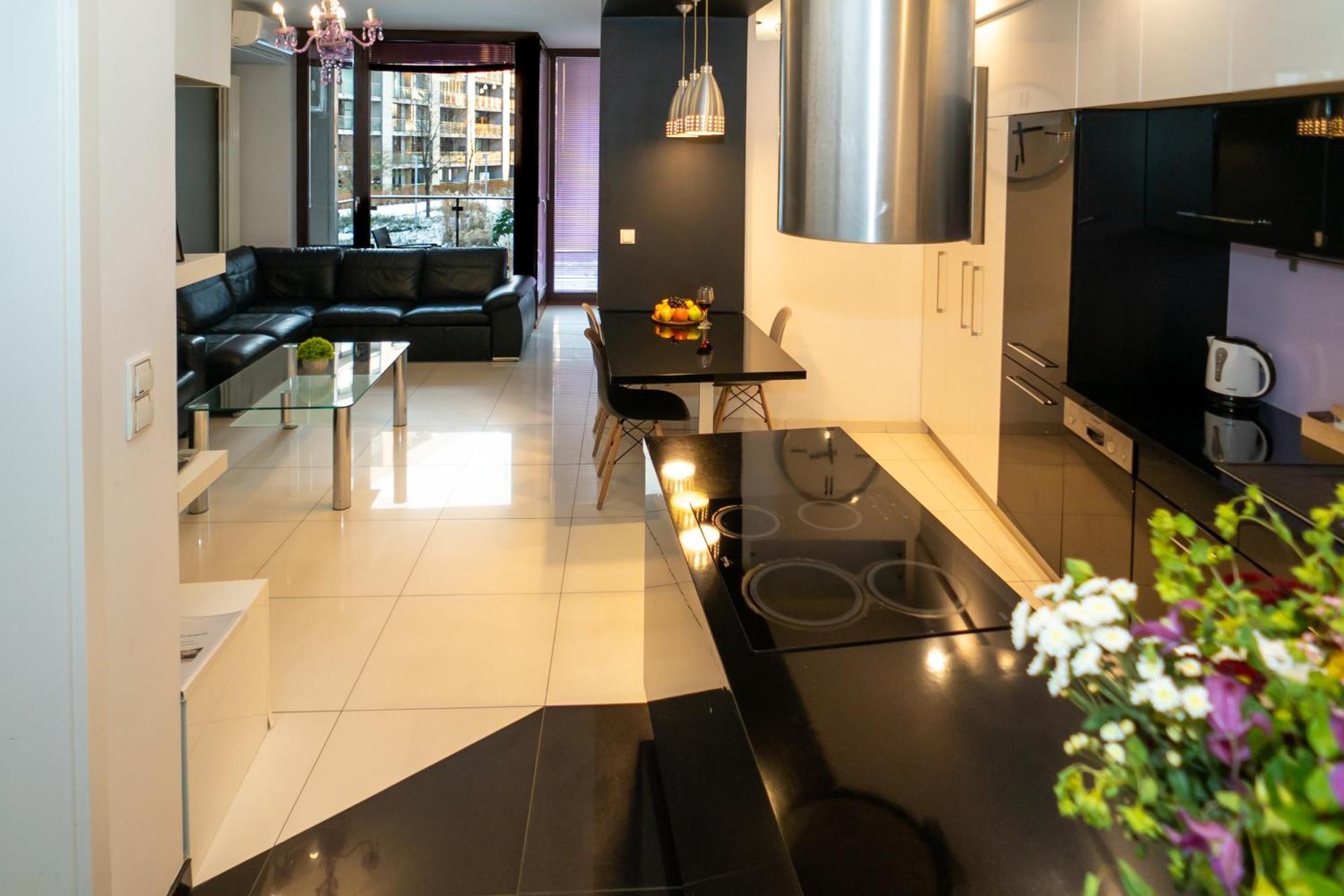 Triton Apartments Varšava Pokoj fotografie